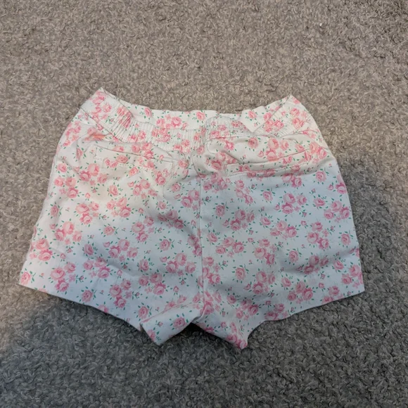 3 For $18 Janie and Jack Pink Floral Kids Shorts - Picture 5 of 7